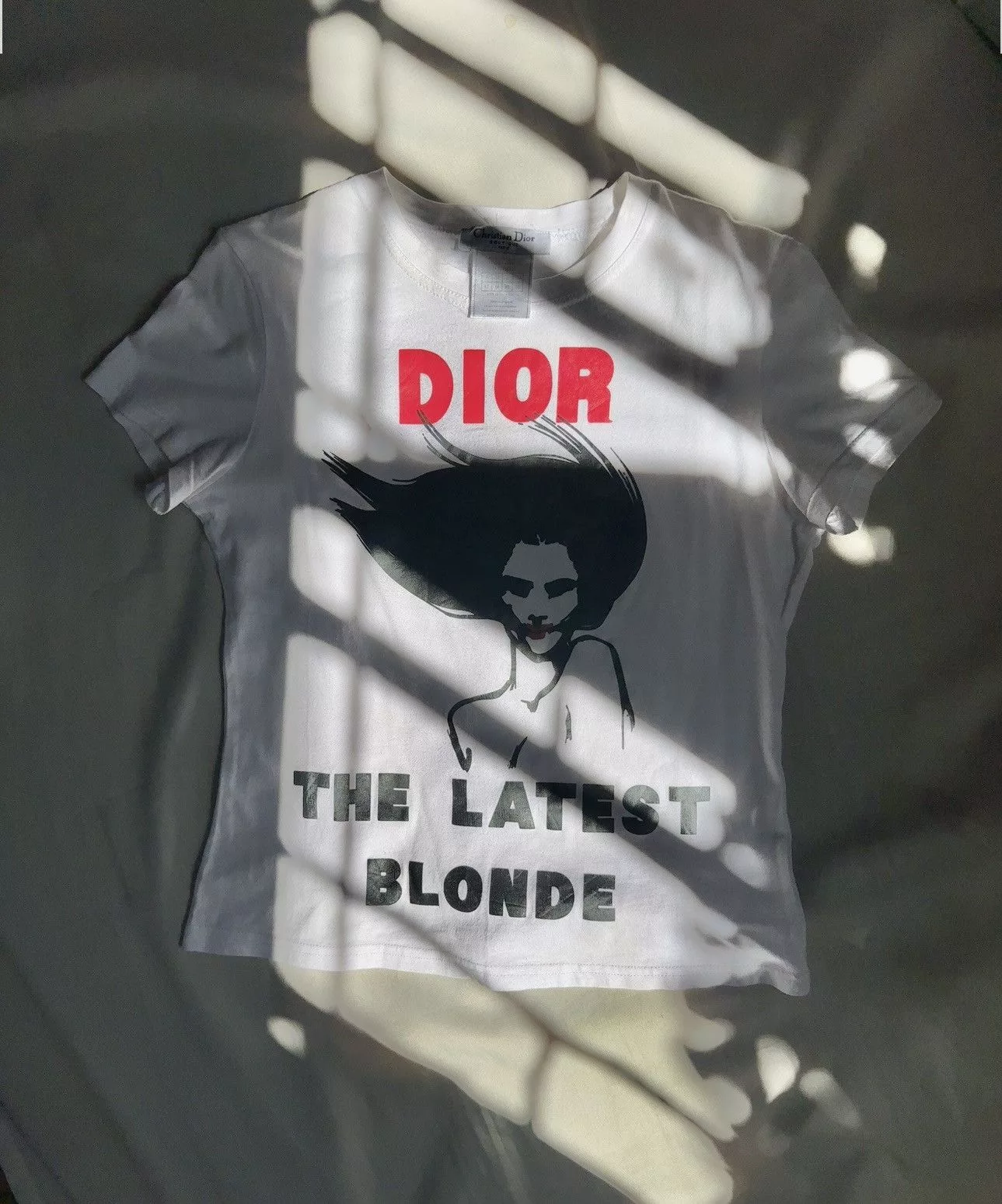 Dior Blouses Christian Dior 2003 Vintage Rare The Latest Blonde T-Shirt Black