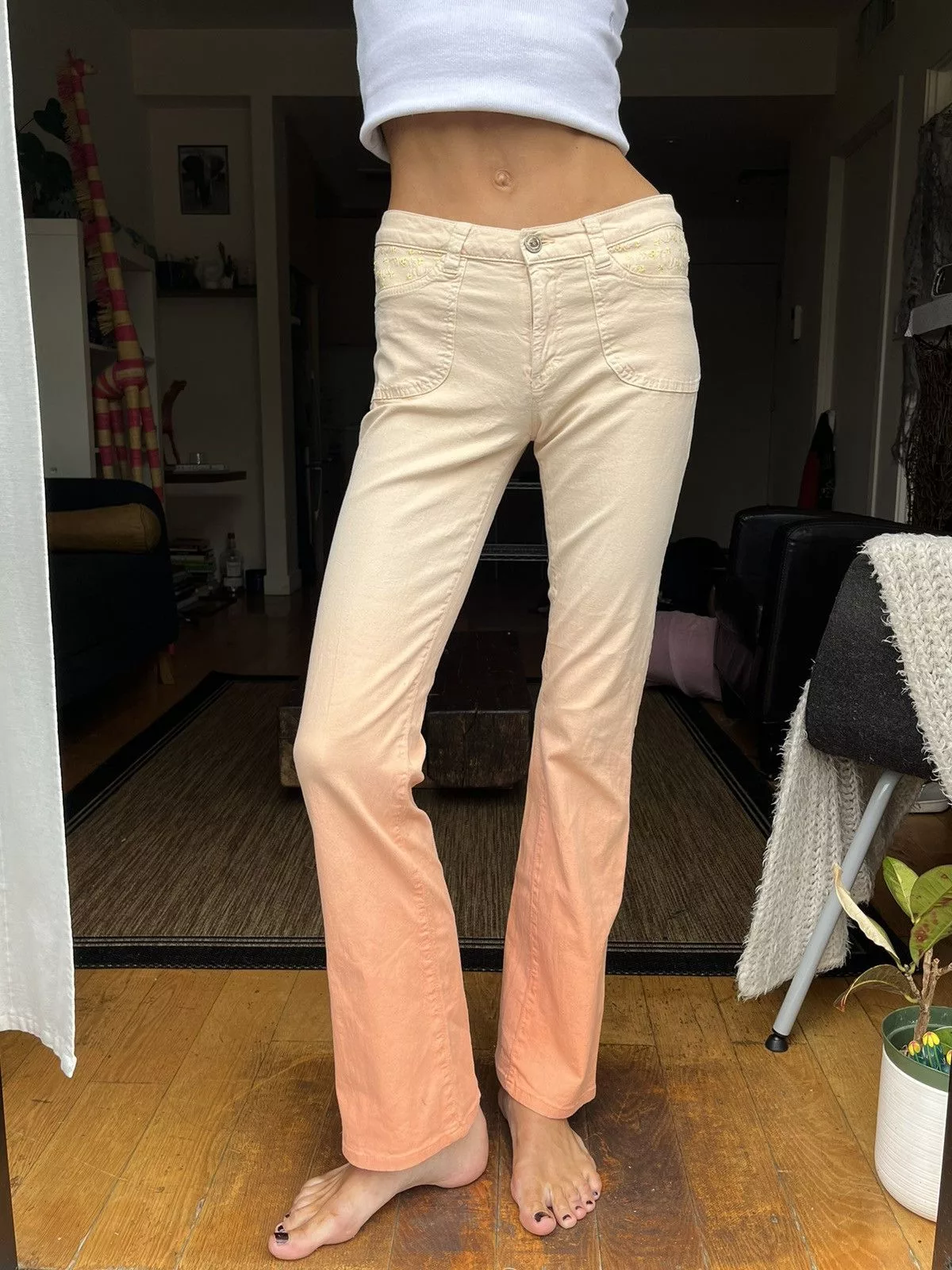 Versace Pants Versace × Vintage Y2K vintage pants Versace Orange