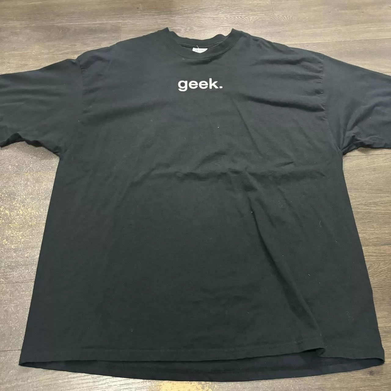 Designer Short Sleeve T Shirts Designer Vintage Microsoft Geek Definition T Shirt 00s XXXL Black