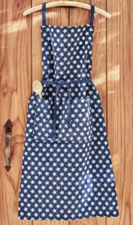 Stars Apron Blue