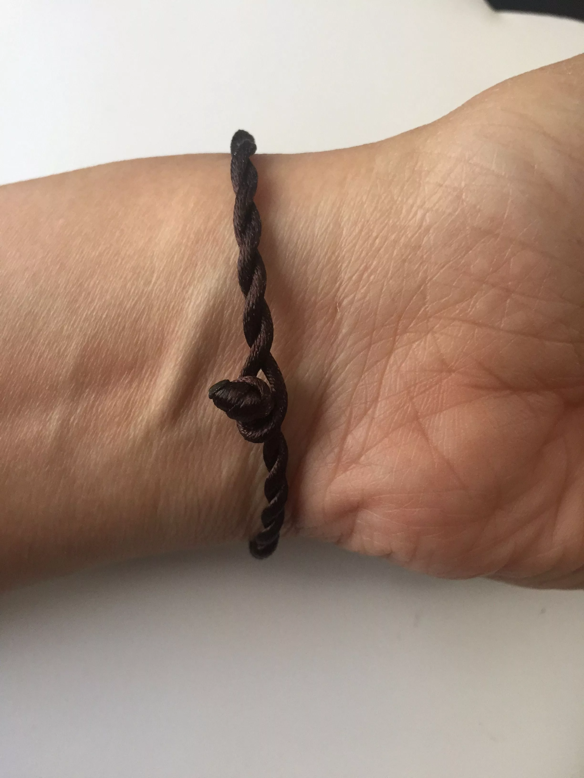 Handmade Bracelets Handmade Asian Style Ceramic beads Minimalist Rope Bracelet Brown