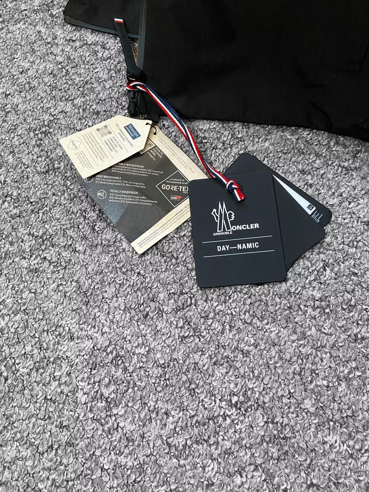 Moncler Light Jackets Moncler Gortex Windbreaker Black