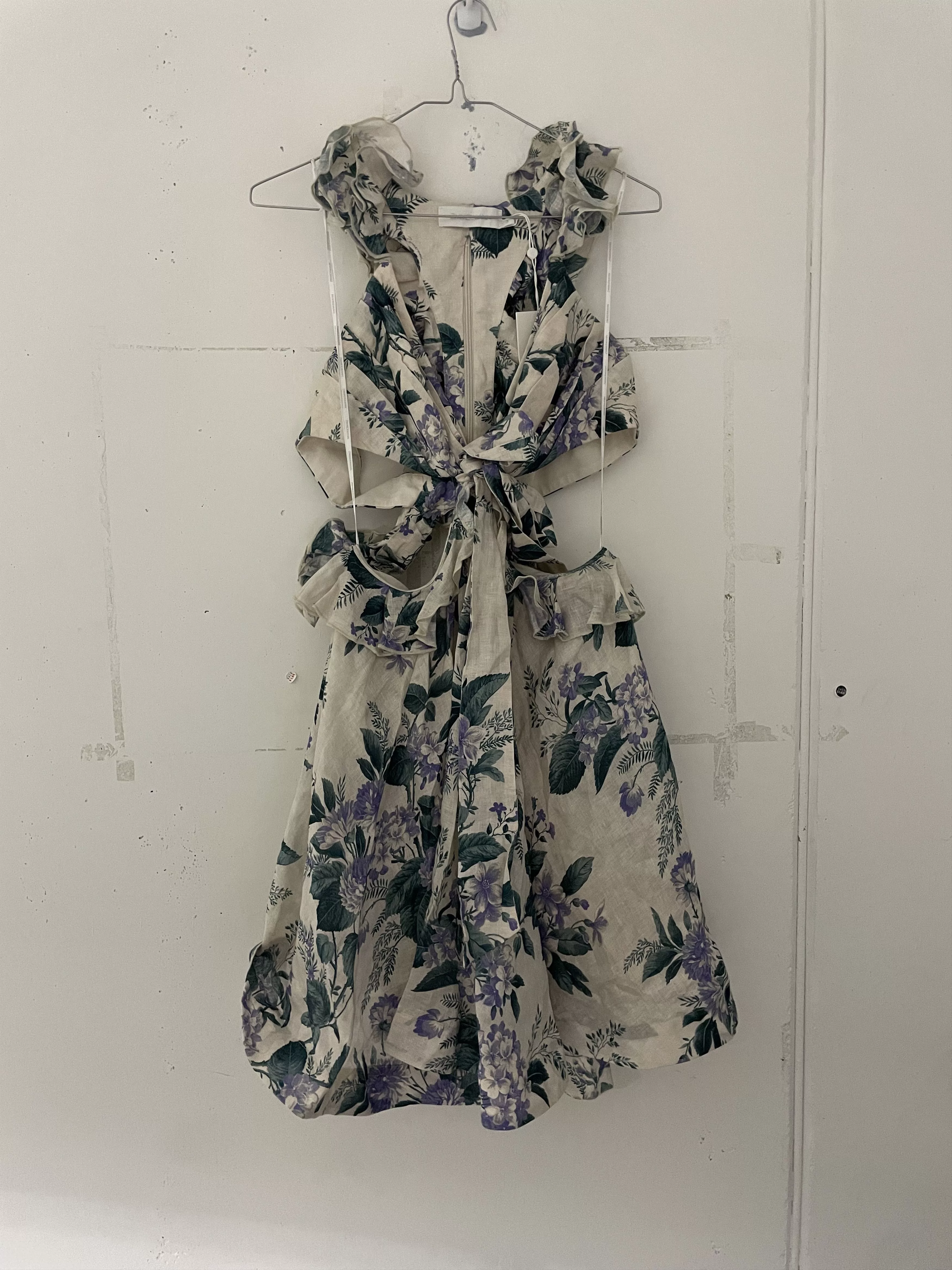 Zimmermann Mini Dresses Zimmermann Cassia Ruffle Mini Dress Multi