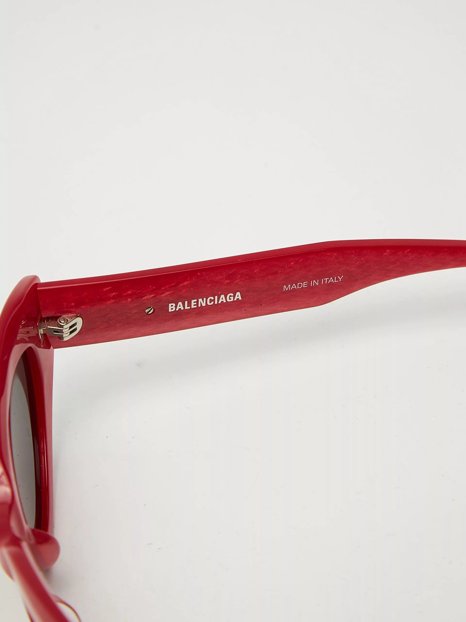 Balenciaga Glasses Balenciaga Red Shiny Sunglasses