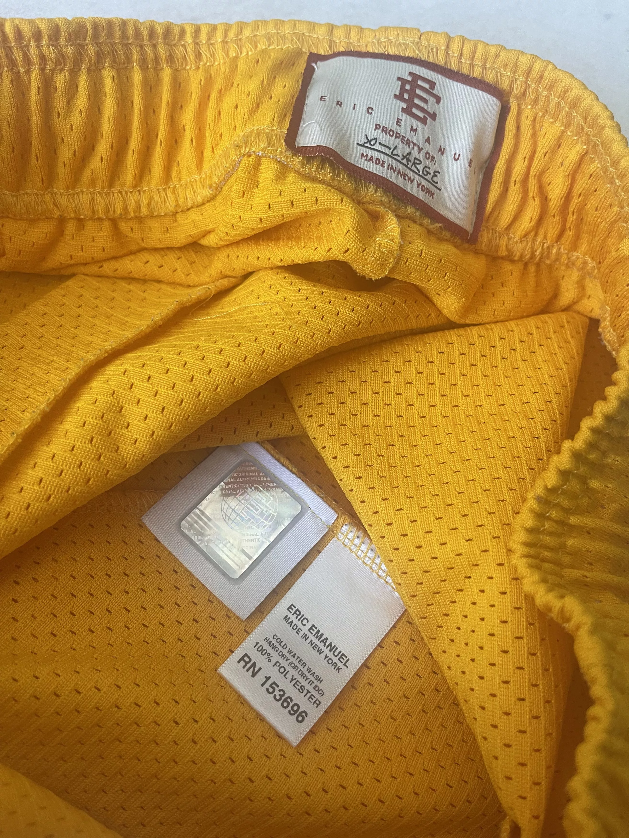 Eric Emanuel Shorts Eric Emanuel EE Basic Short - Yellow / purple XL