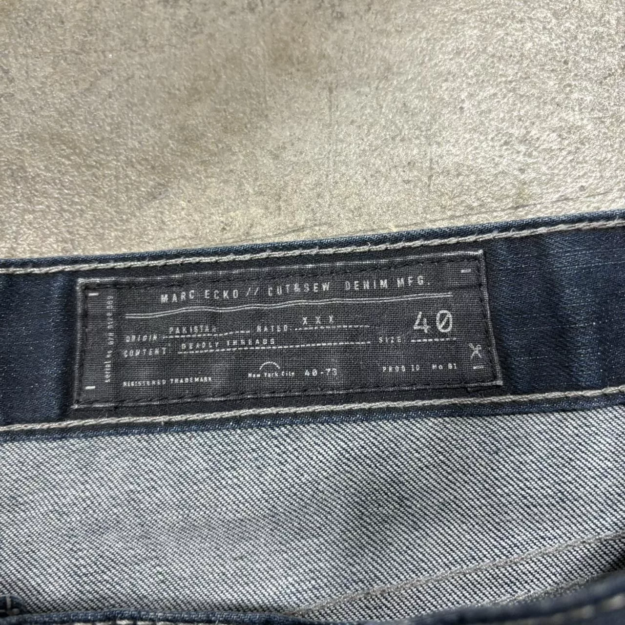Marc Ecko Denim Marc Ecko × Vintage Ecko Unltd. Men's Navy Jeans Blue