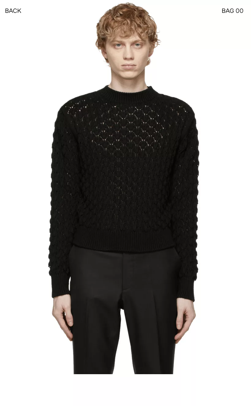JOHN LAWRENCE SULLIVAN Sweaters Knitwear John Lawrence Sullivan black cable knit sz L
