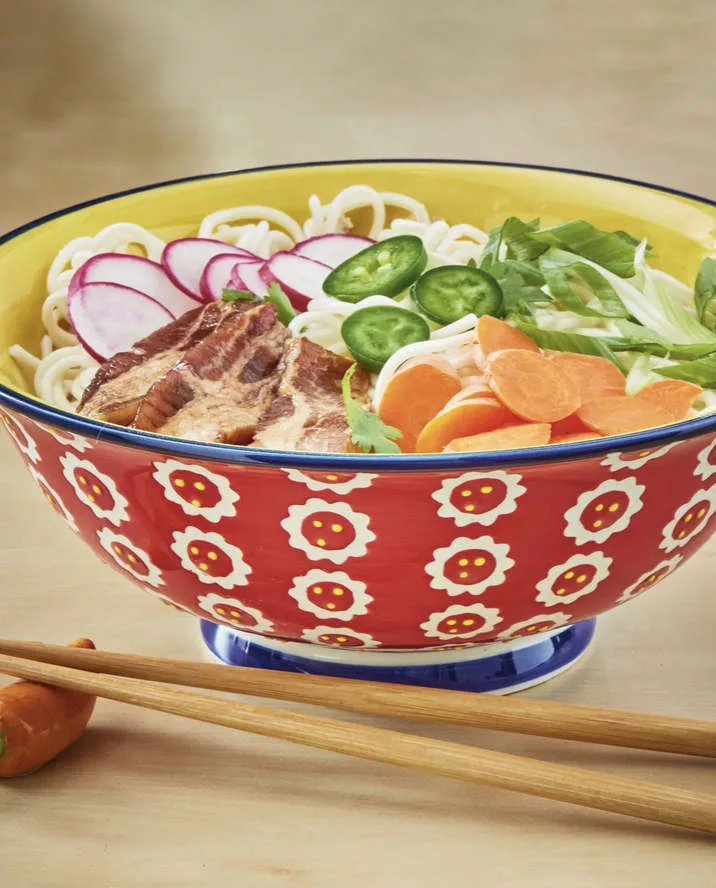 Flower Dot Ramen Bowl