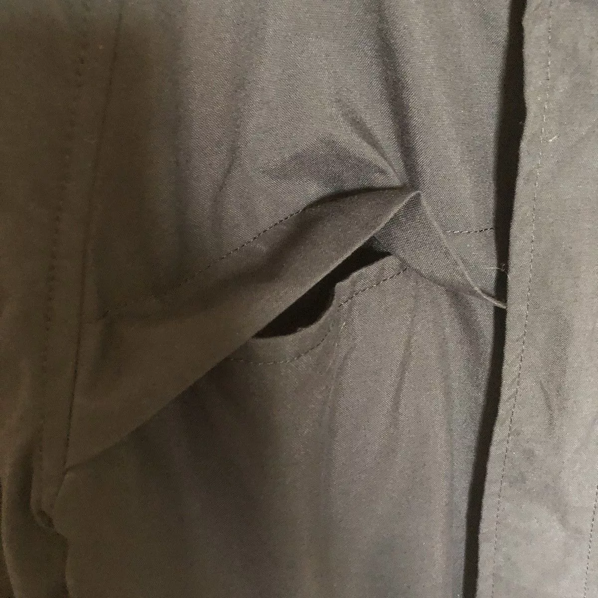 PPFM Light Jackets PPFM Long light Nylon Windbreaker Light ParkaJacket Black