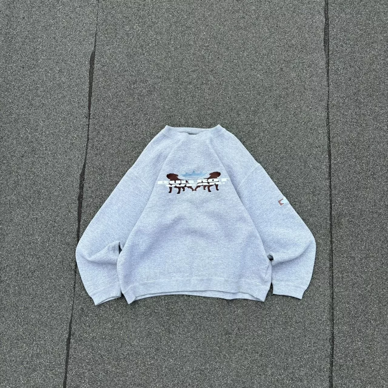 Affliction Sweatshirts Hoodies Affliction × Japanese Brand × Vintage Vintage hip hop jumper Gray