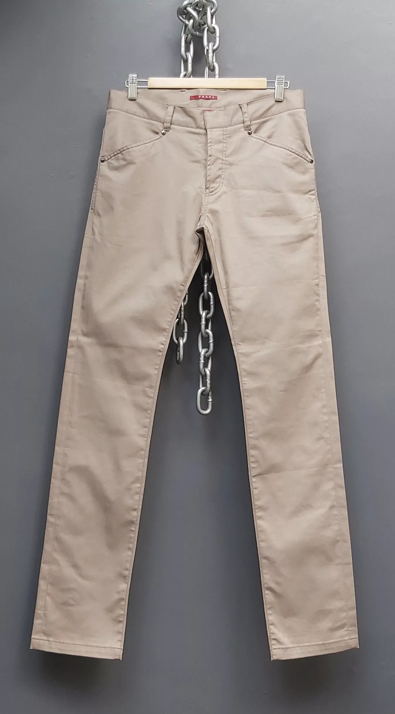 Prada Casual Pants Prada Button Fly Pants Brown
