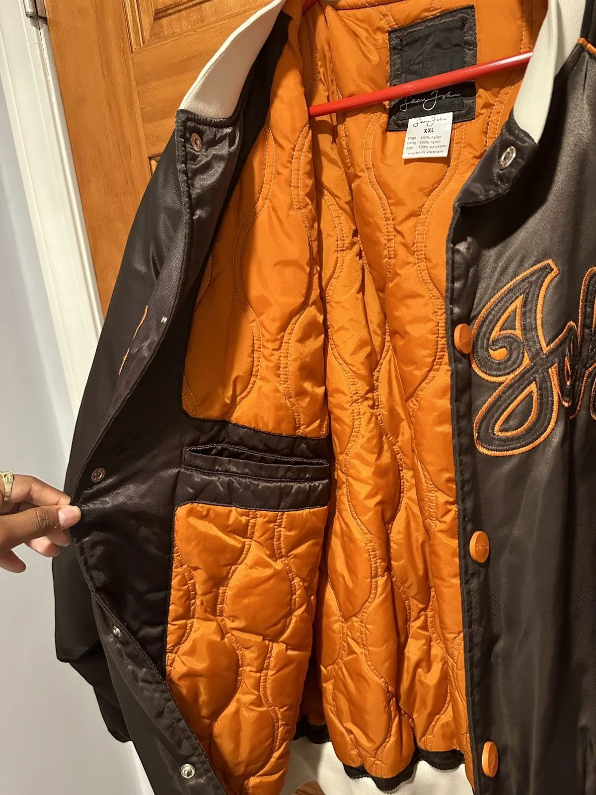 Sean John Bombers vintage sean john bomber jacket Brown