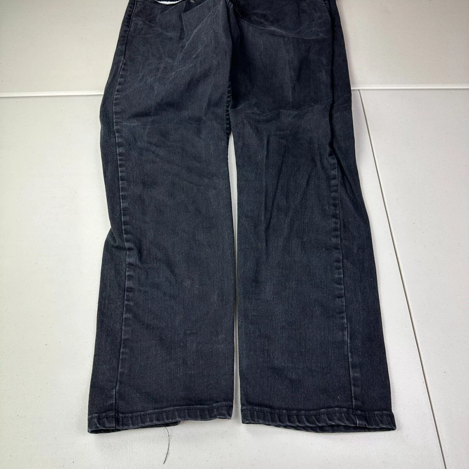 Levi's Denim Levi's Levis 505 Regular Fit Straight Leg Jeans *Missing Button* Black
