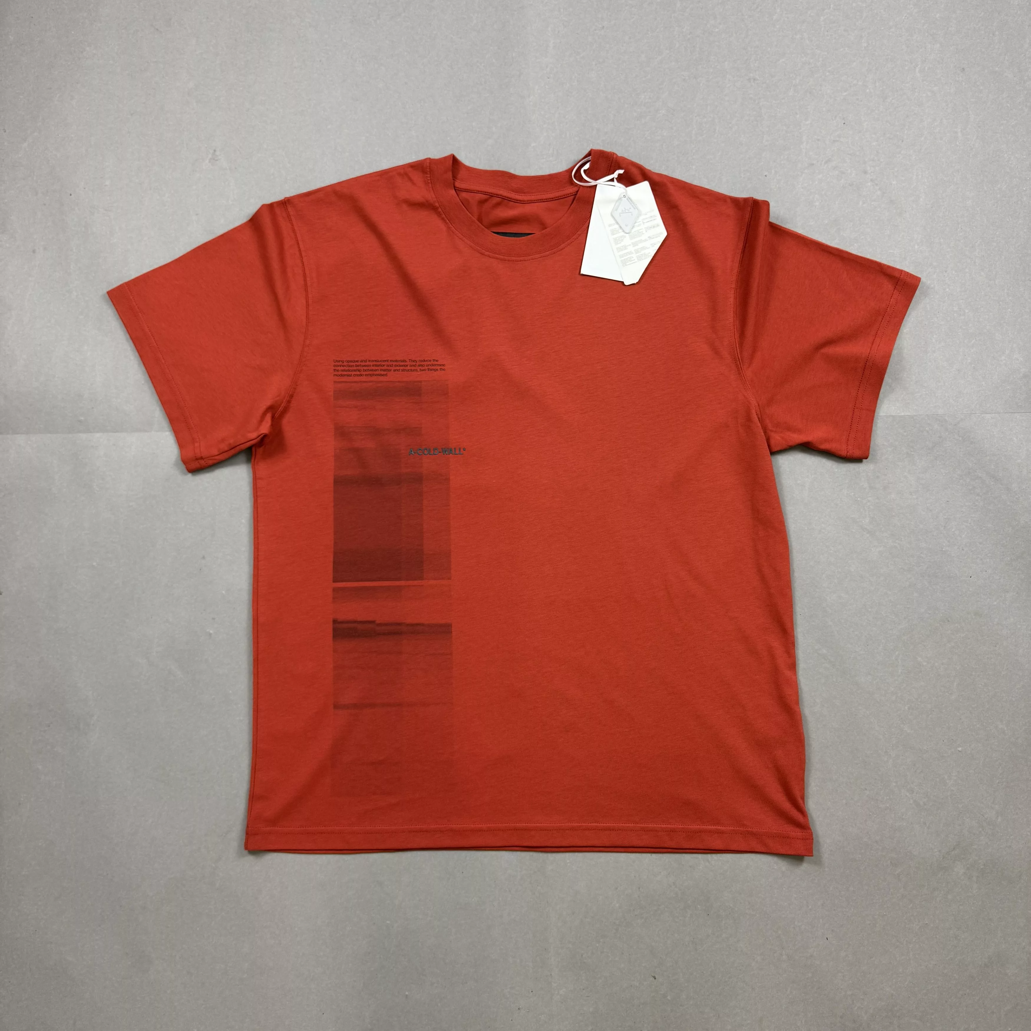 A-COLD-WALL* Short Sleeve T Shirts A-COLD-WALL* NEW A Cold Wall* T-shirt XL Red
