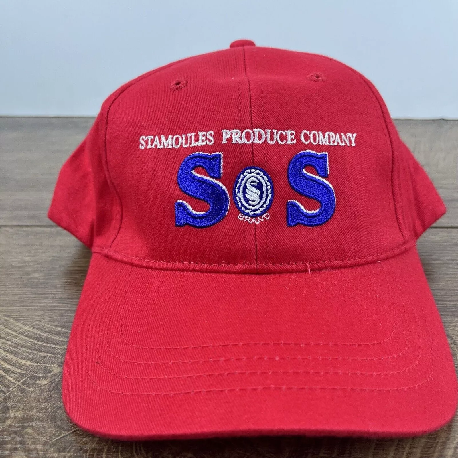 Other Hats Other Stomoules Produce Hat SOS Hat Red Cap Hat Adjustable Hat Red