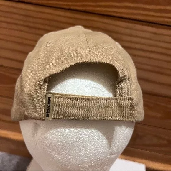 Other Hats Other Boker Six Panel Cap With Embroidered Tree Logo Back Adjustme Brown Streetwear