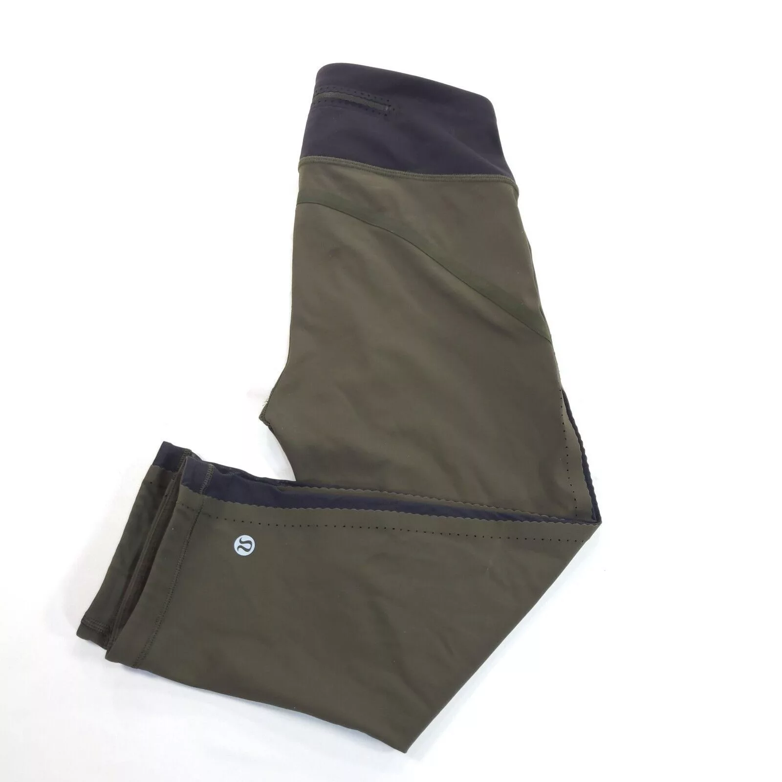 Lululemon Leggings Lululemon Athletic Yoga Leggings Womens Size 4 Green Black