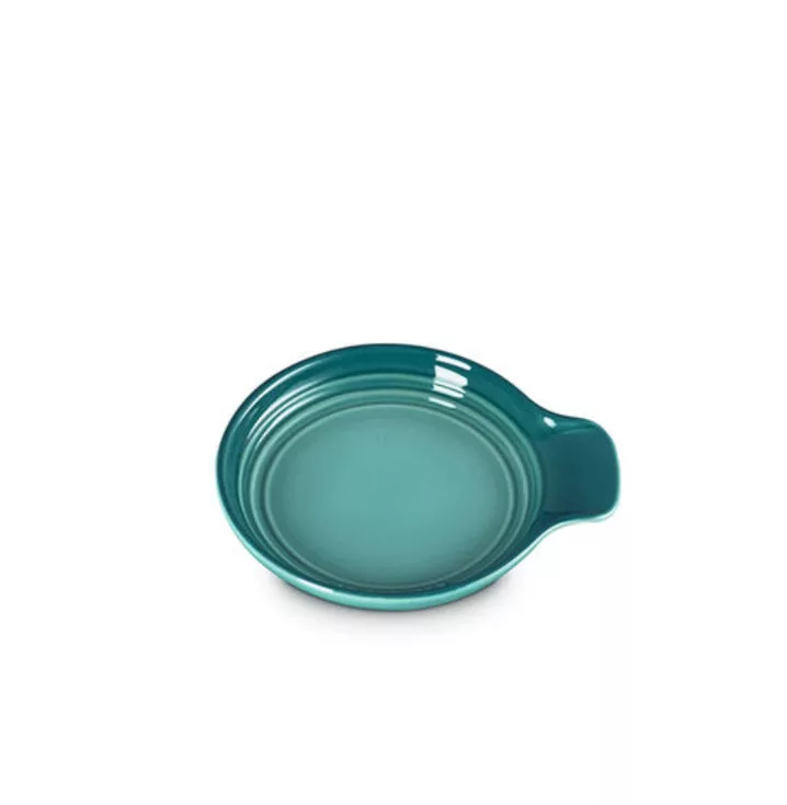 6" Signature Round Spoon Rest - Bleu Riviera