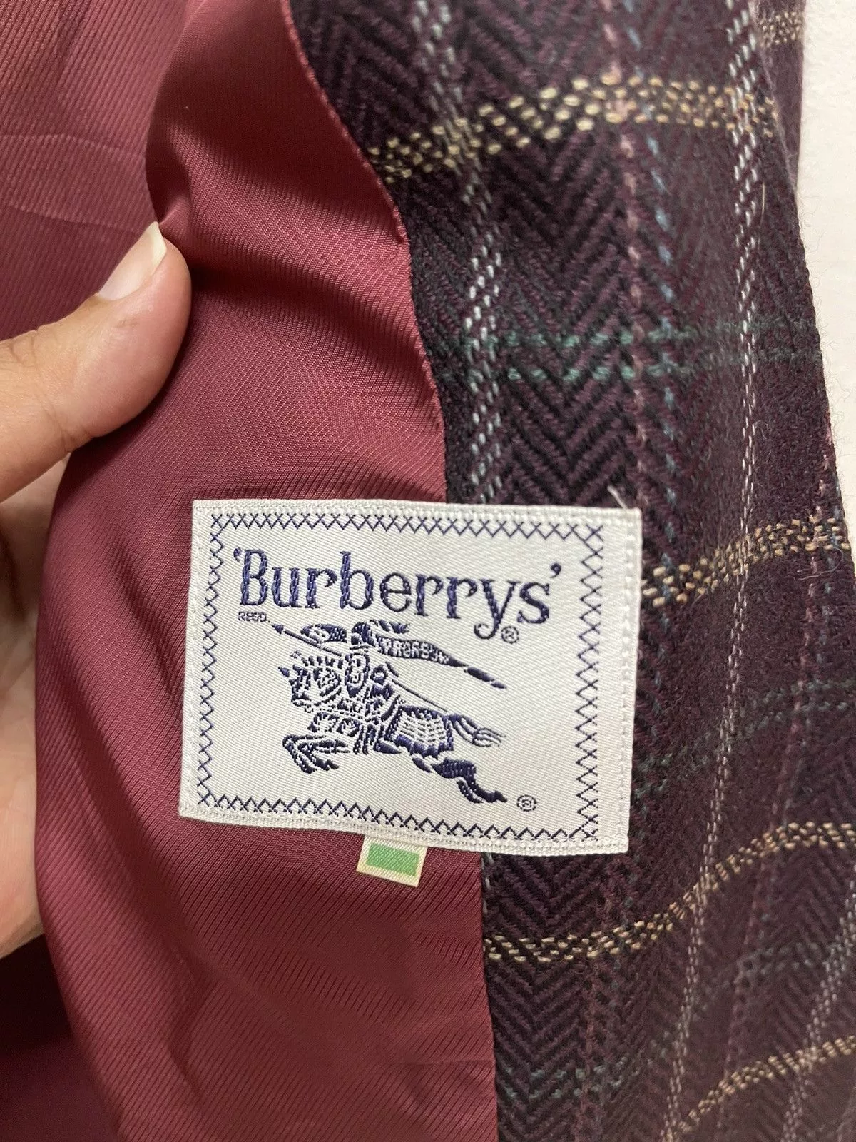 Burberry Jackets Burberry × Vintage VINTAGE CHECK BURBERRY JACKET COAT Red