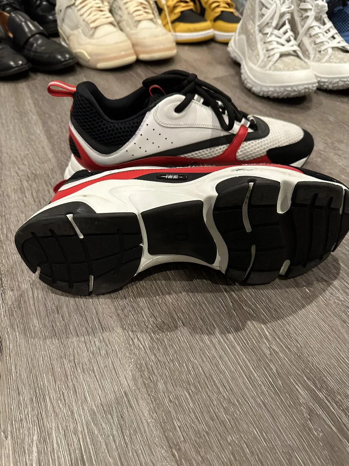 Dior Low Top Sneakers Dior Runners B22 White/Red