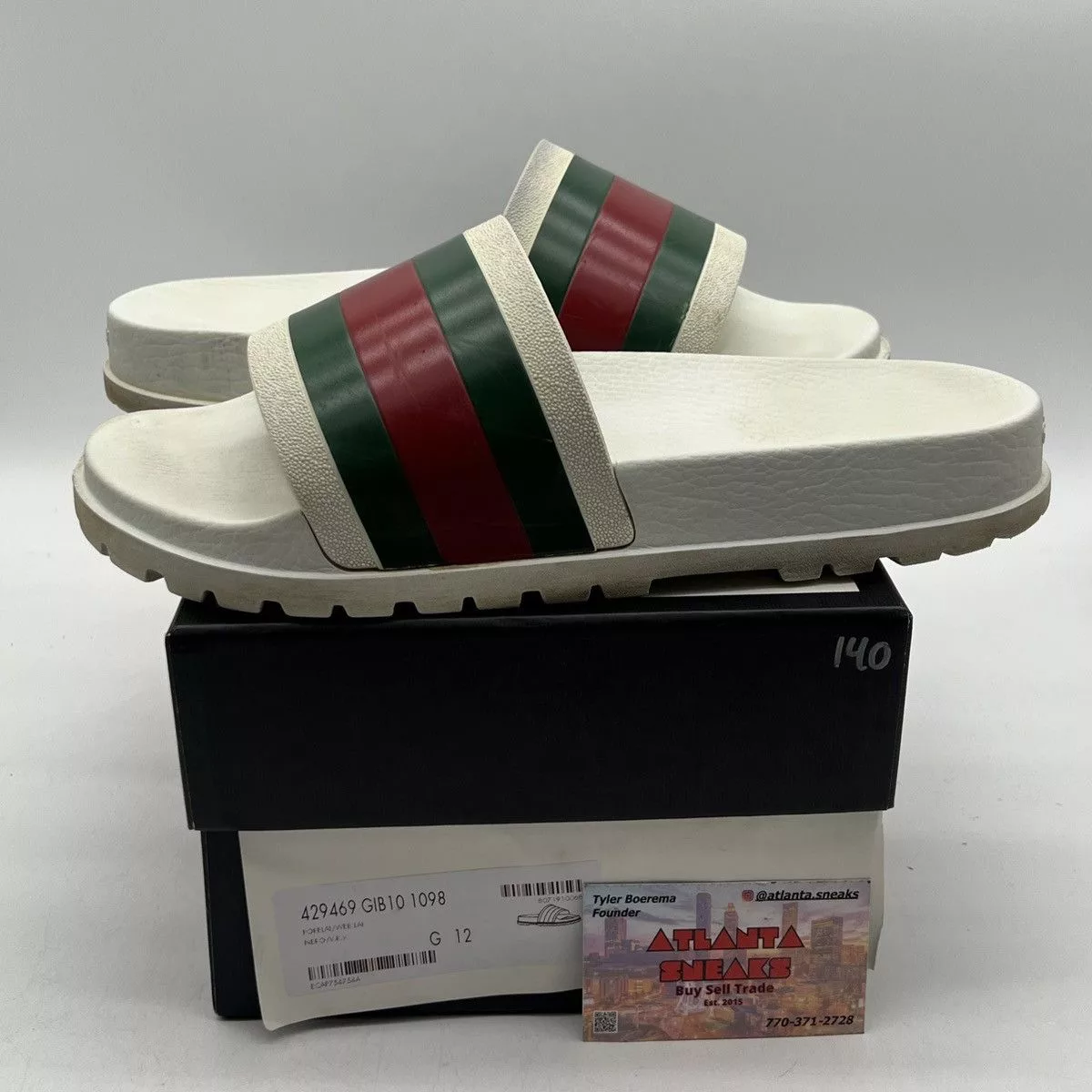 Gucci Sandals Gucci web slide white