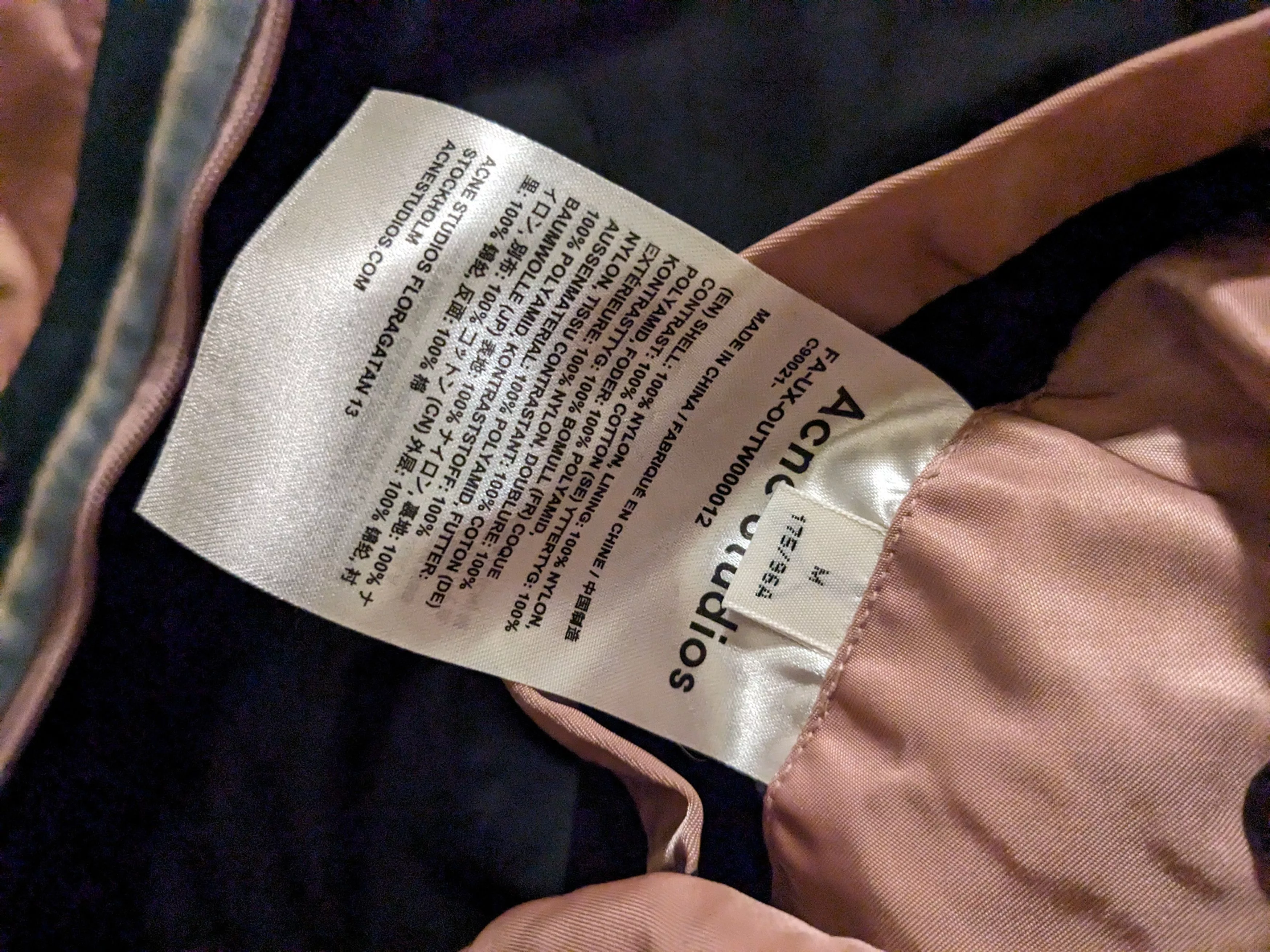 Acne Studios Sweatshirts Hoodies Acne studios parka Pink