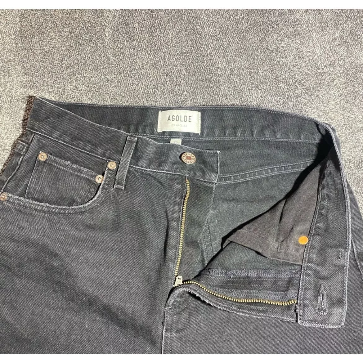 Agolde Jeans AGOLDE Los‎ Angeles Black Distressed Jeans ( 26 )
