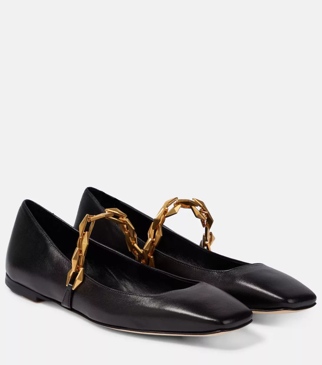 Jimmy Choo Flats Jimmy Choo o1s22i1n0724 Tilda Ballerina Flats in Black