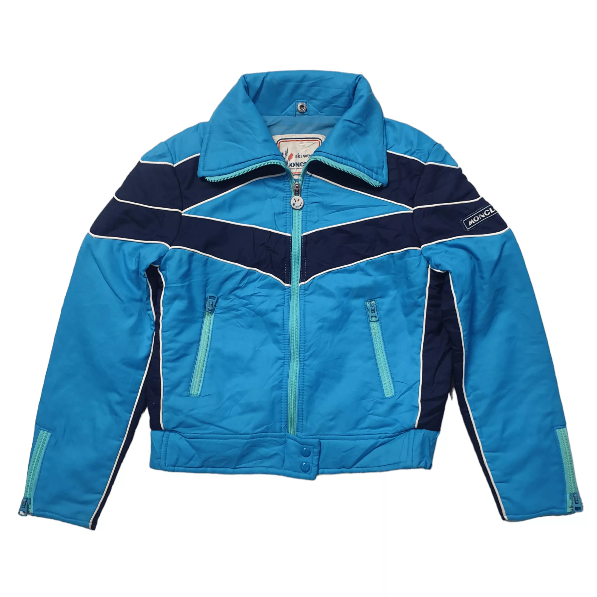 Moncler Bombers Moncler Ski Wear Jacket Blue