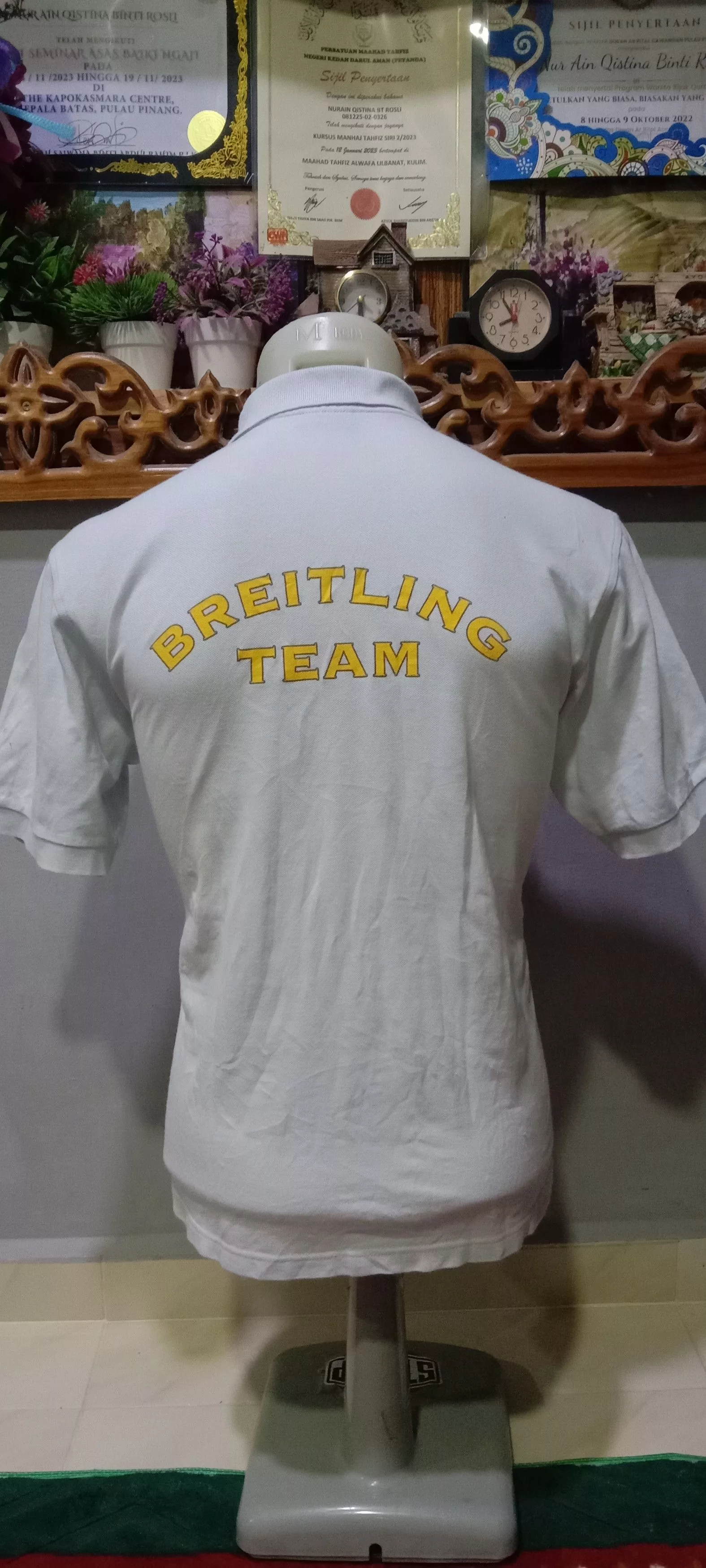 Breitling Polos Vintage Team Breitling x Switcher White