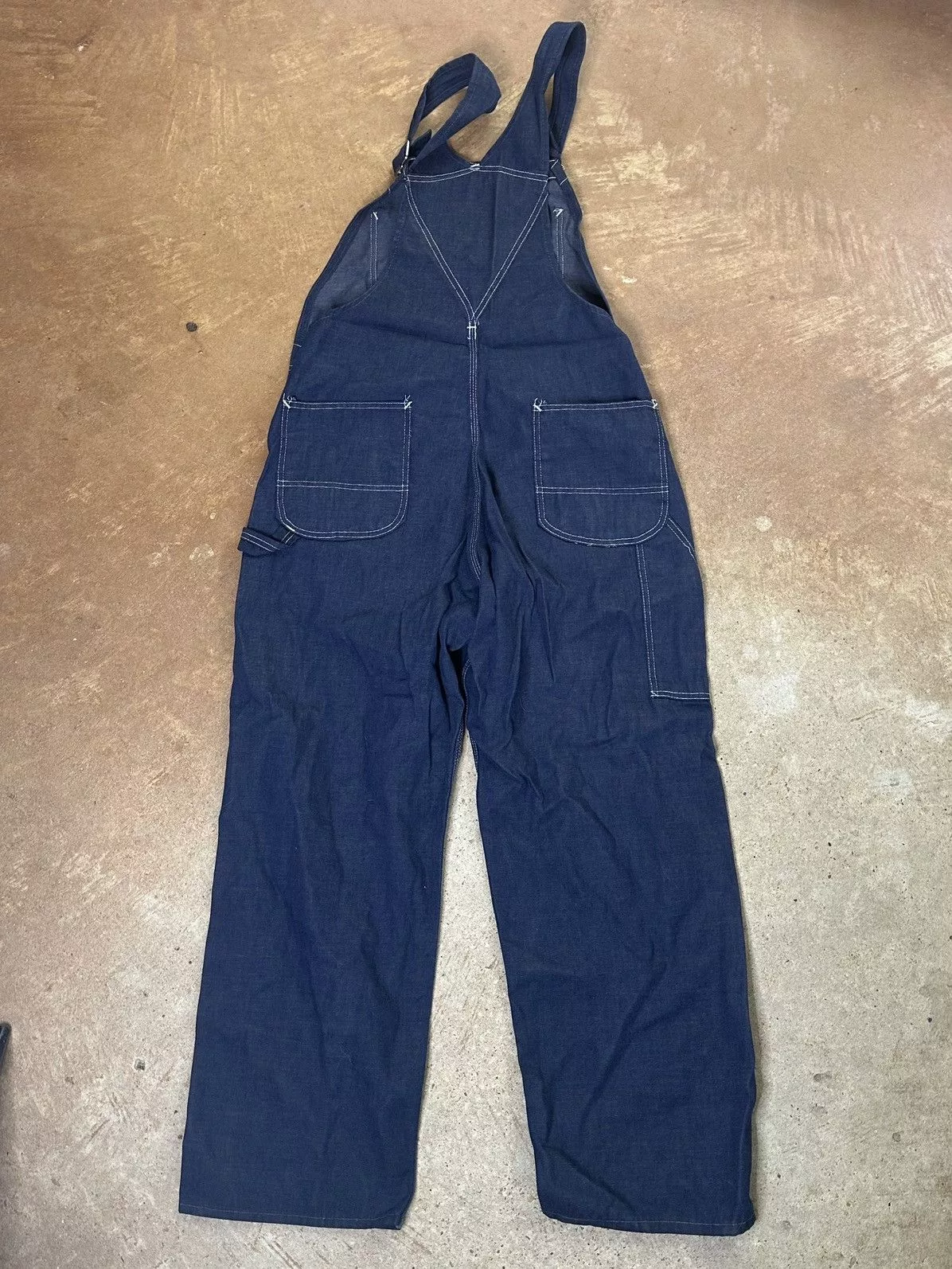 Sears Overalls Jumpsuits 70s Sears Tradewear Overalls Blue