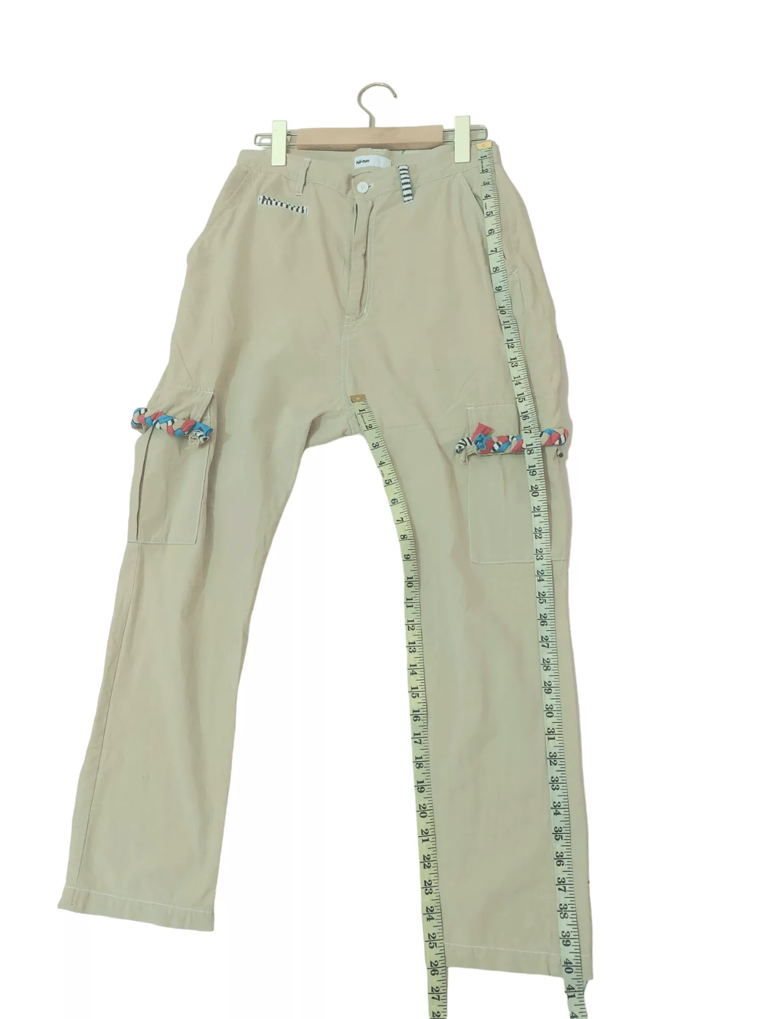 Issey Miyake Sweatpants Joggers Issey Miyake × Ne-Net Ne-Net Lightweight Thin Cotton High Rise by Issey Miyake Pink Vintage