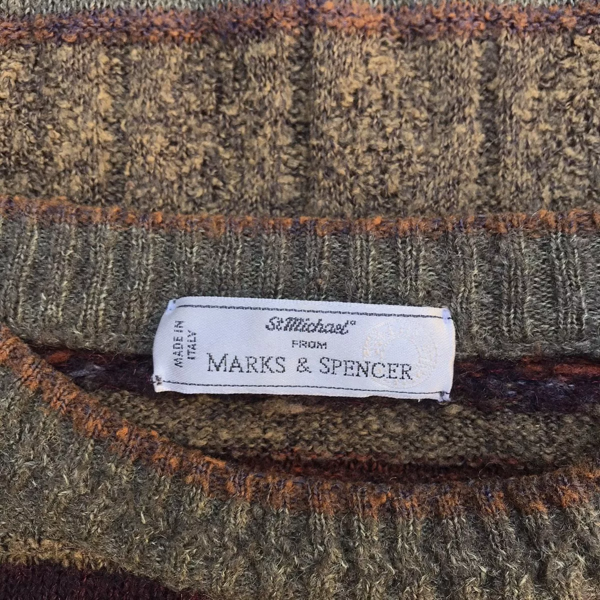 Marks & Spencer Sweaters Knitwear Marks & Spencer × Saint Michael Vintage St Michael marks and spencer Navajo Nordic Fair Isle Green
