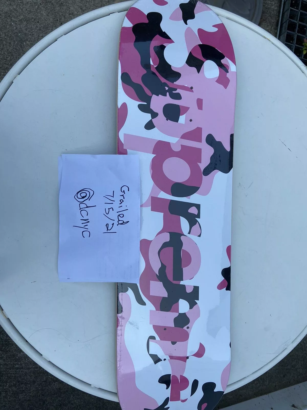 Supreme Supreme Supreme Pink Camo Skate Deck