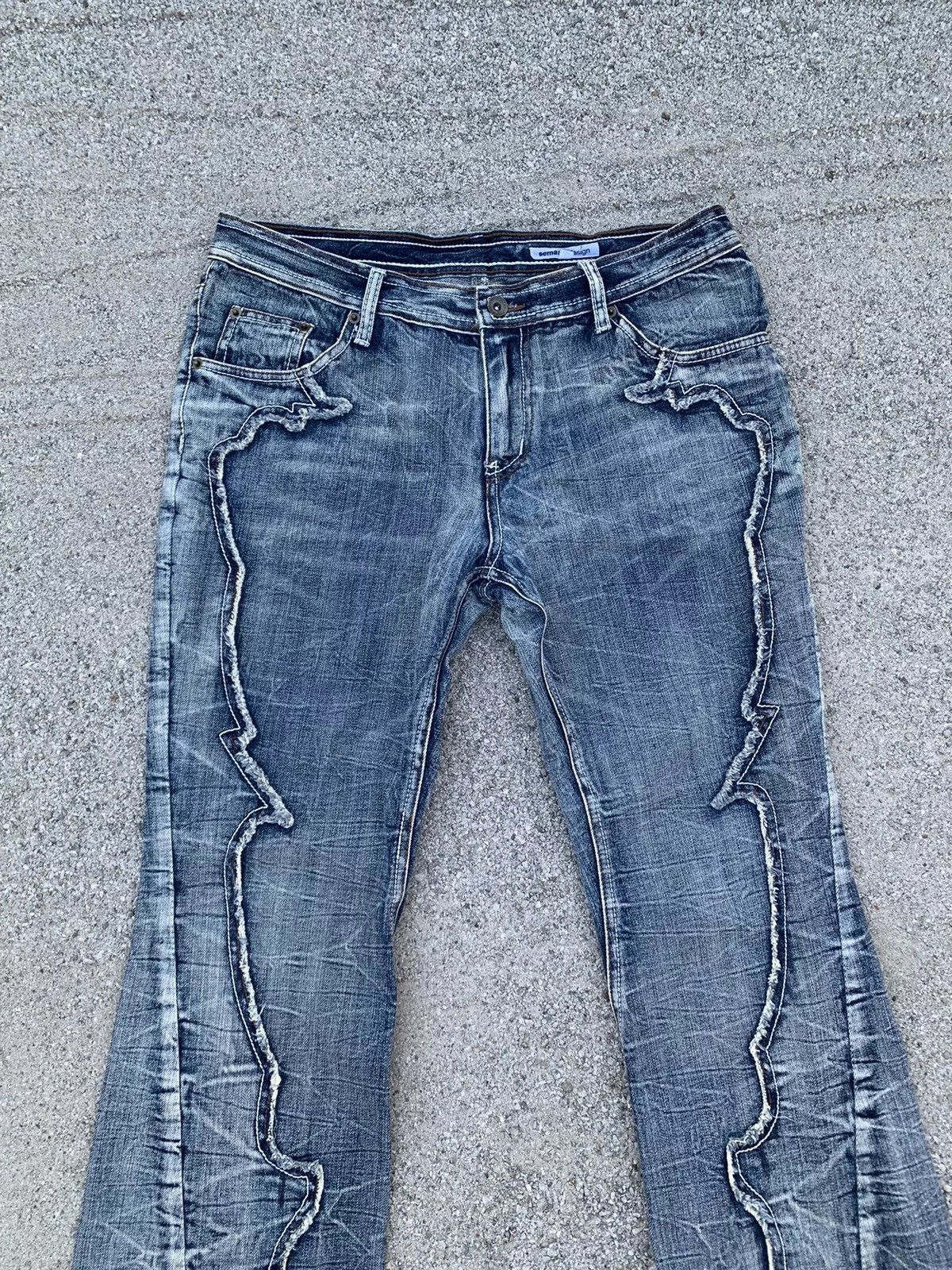 semanticdesign Denim semanticdesign 💥Flared💥Semantic Design Nice Design Jeans Pants Blue Vintage