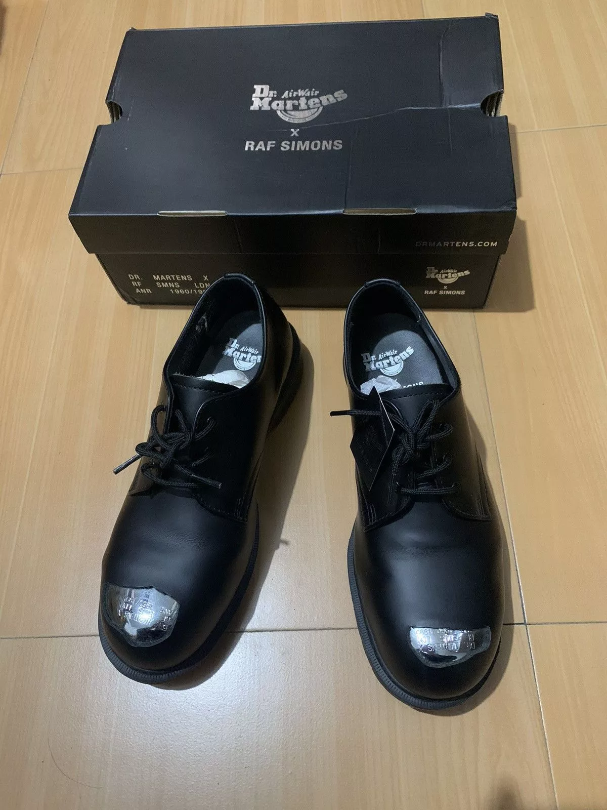 Dr. Martens Casual Leather Shoes Dr. Martens × Raf Simons Raf Simons&Dr. Martens Keaton II Cow Leather Derby Black