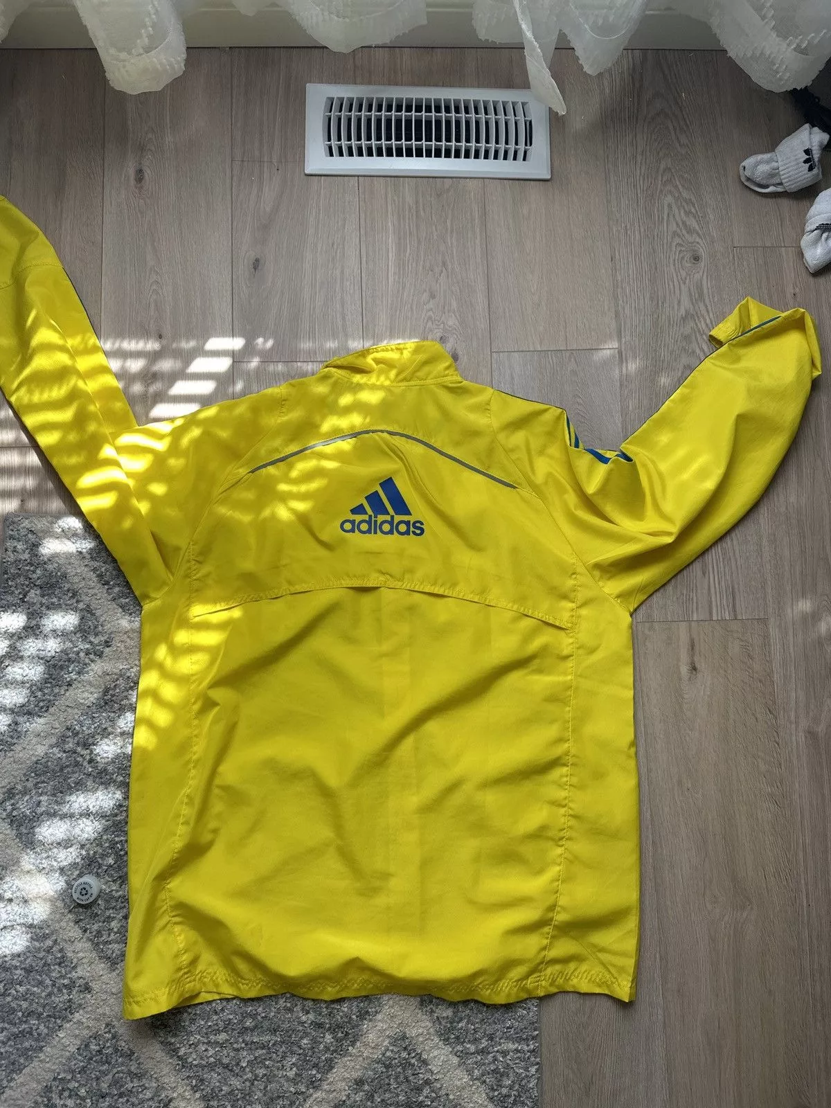 Adidas Raincoats Adidas Boston Marathon Jacket 2013 Yellow