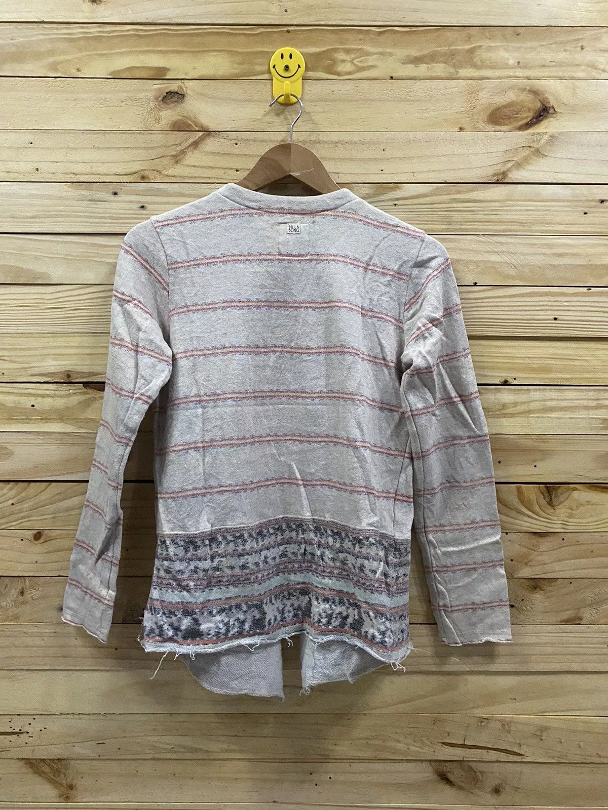 Billabong Jackets Billabong no closure stripes jacket Pink Vintage