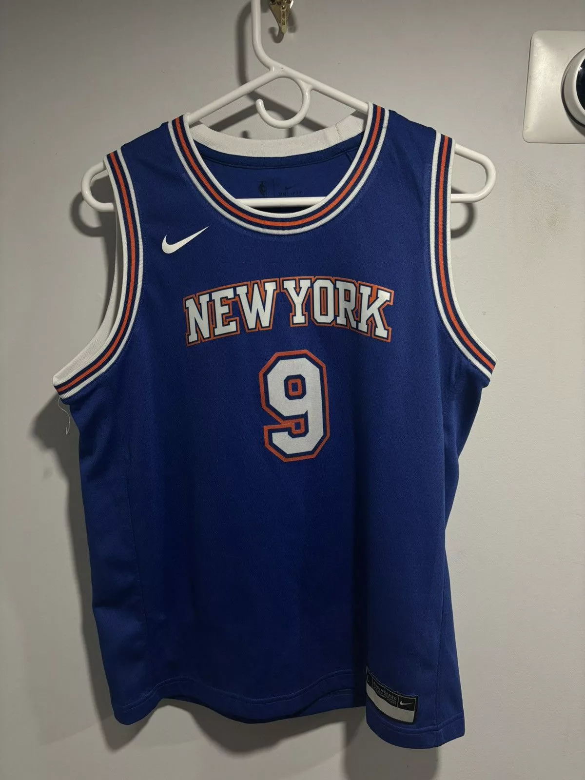 NBA Jerseys NBA × Nike New York Knicks RJ Barrett jersey Blue