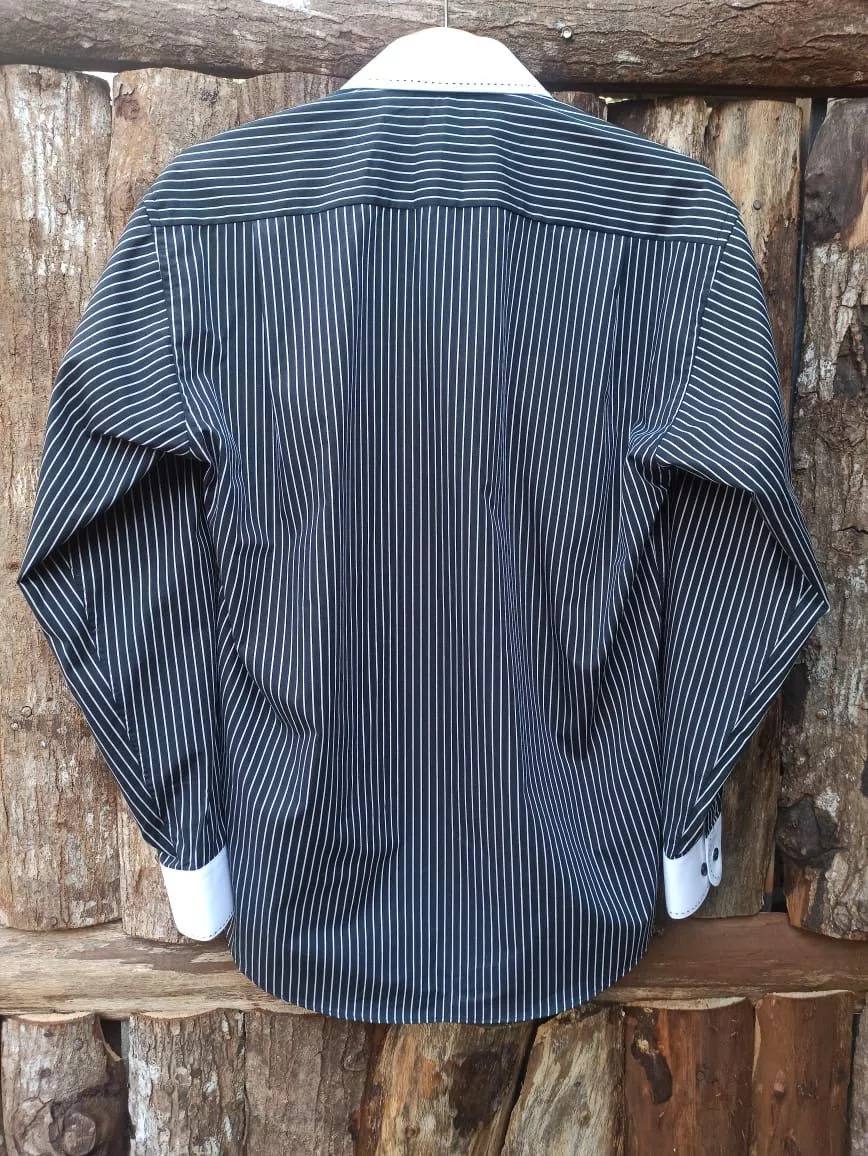 Balenciaga Shirts Button Ups Balenciaga × Vintage Vintage long sleeve striped balenciaga Black Luxury