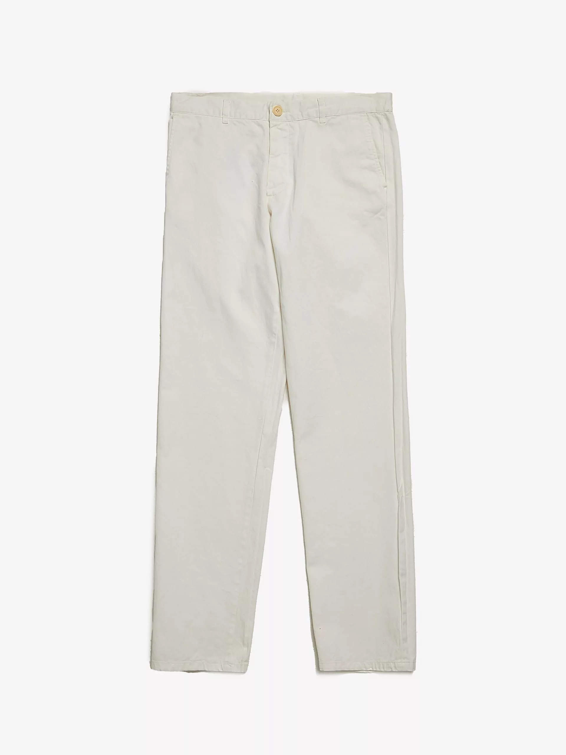 Helmut Lang Denim Helmut Lang White Buttoned Cotton Jeans