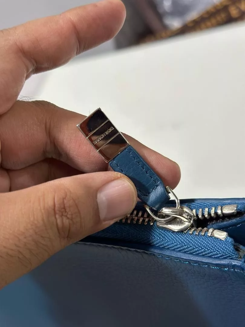 Dior Bags Luggage Authentic Dior Homme Clutch Document Blue