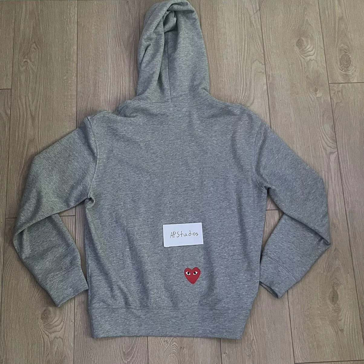 Comme des Garcons Sweatshirts Hoodies Comme des Garcons × Nike Nike x Comme des Garçons PLAY Hoodie Gray