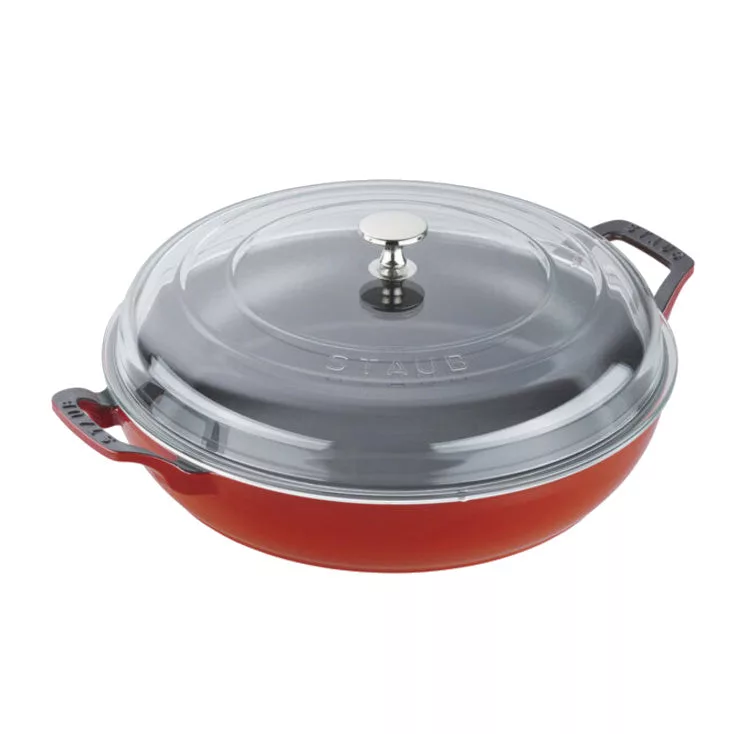 Sauté Pans 3.5-qt Braiser with Glass Lid - Cherry