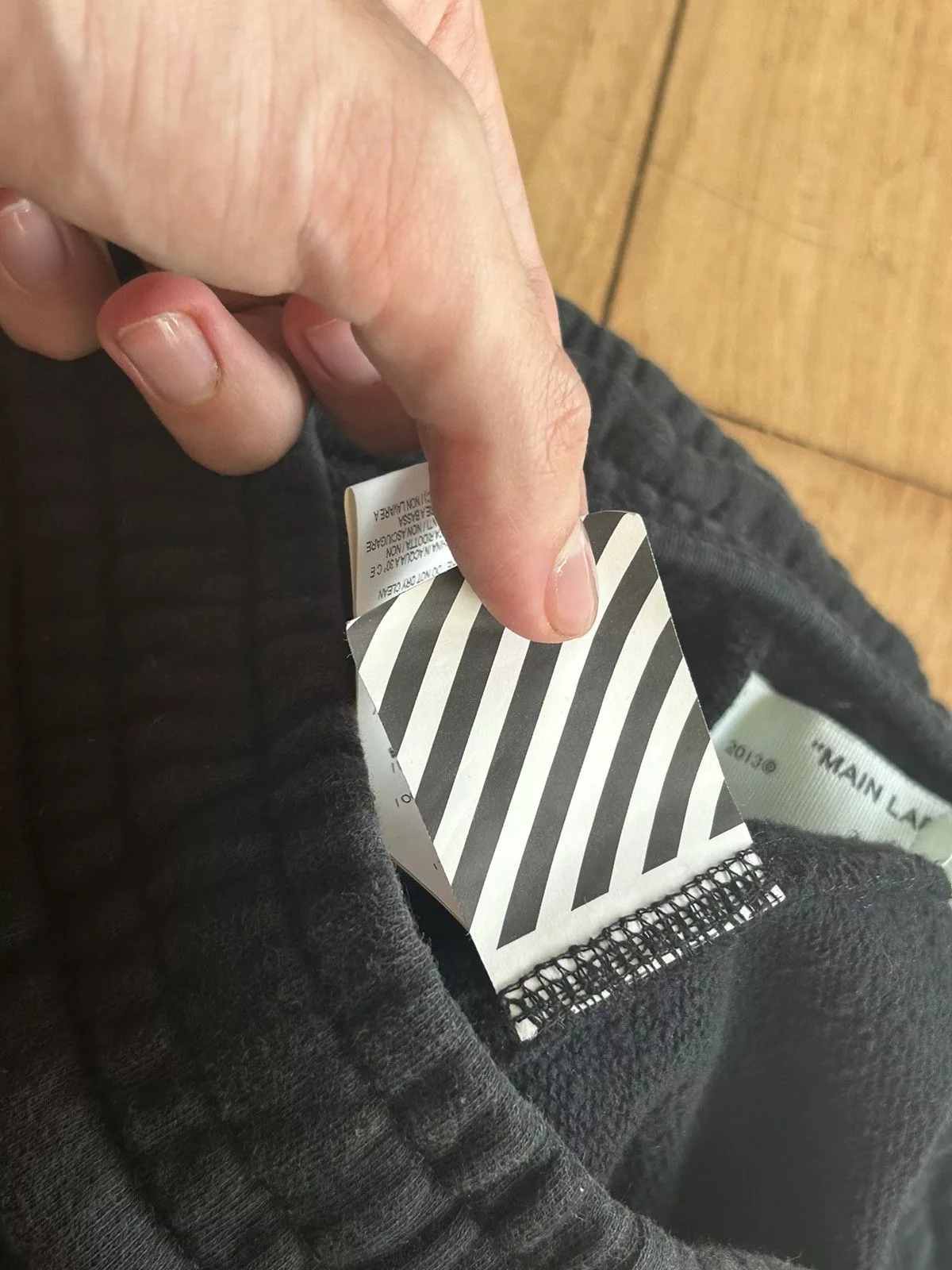 Off-White Shorts Off-White black waterfall graphic sweat shorts