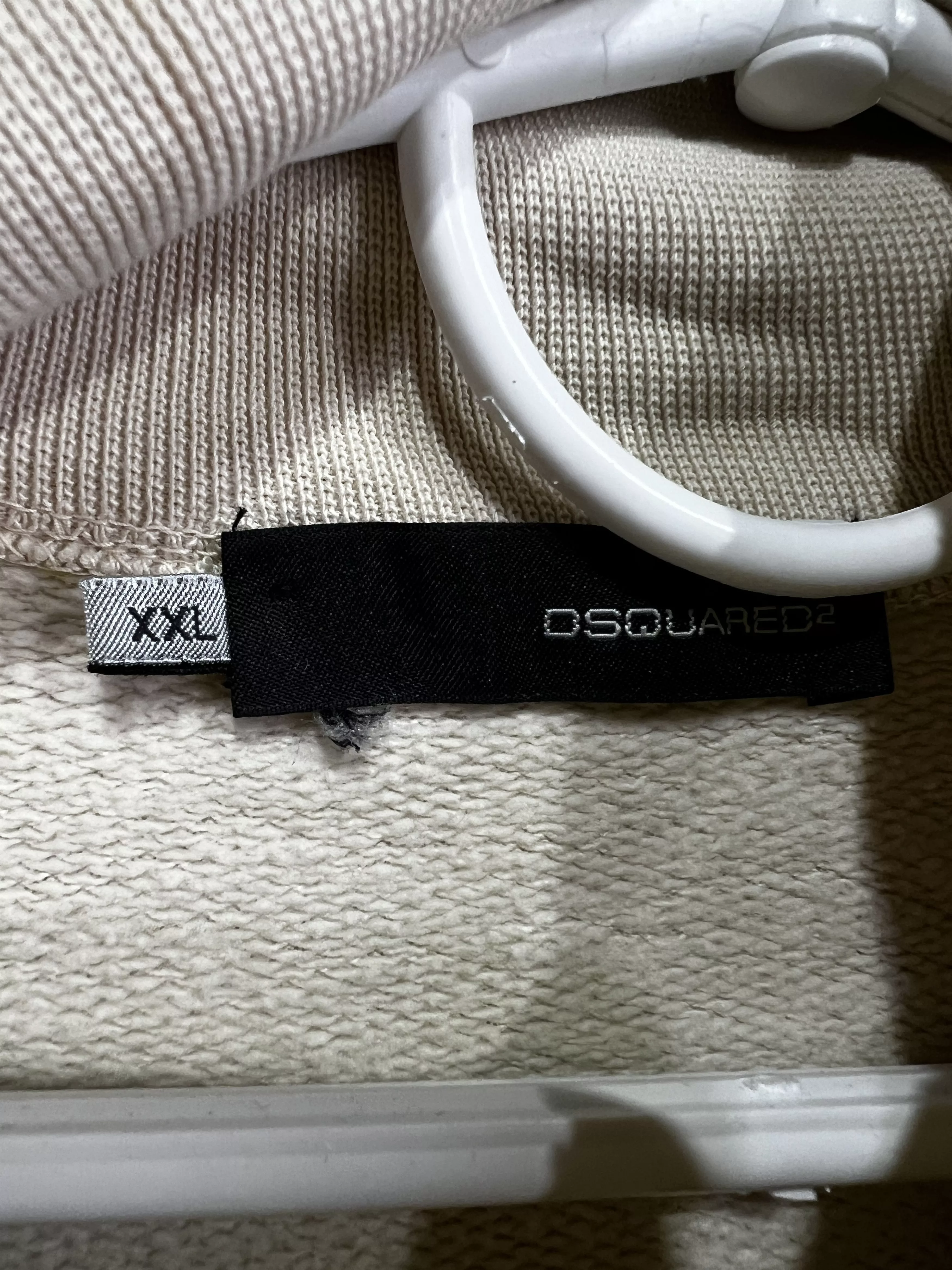 Dsquared2 Sweatshirts Hoodies Dsquared2 Dean zip sweatshirt oversize Pullover size 2XL Beige