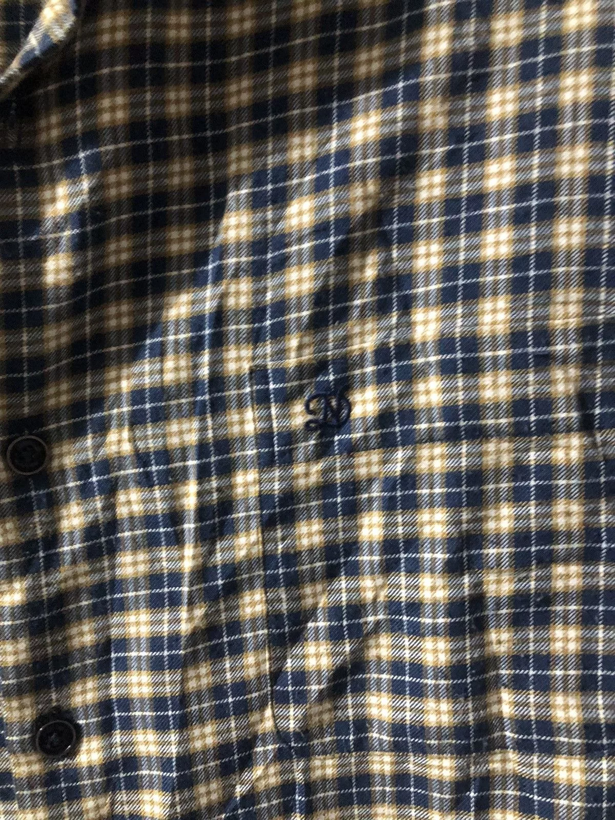 Flannel Shirts Button Ups FLANNEL x INDIAN BLUE/YELLOW/WHITE Multi