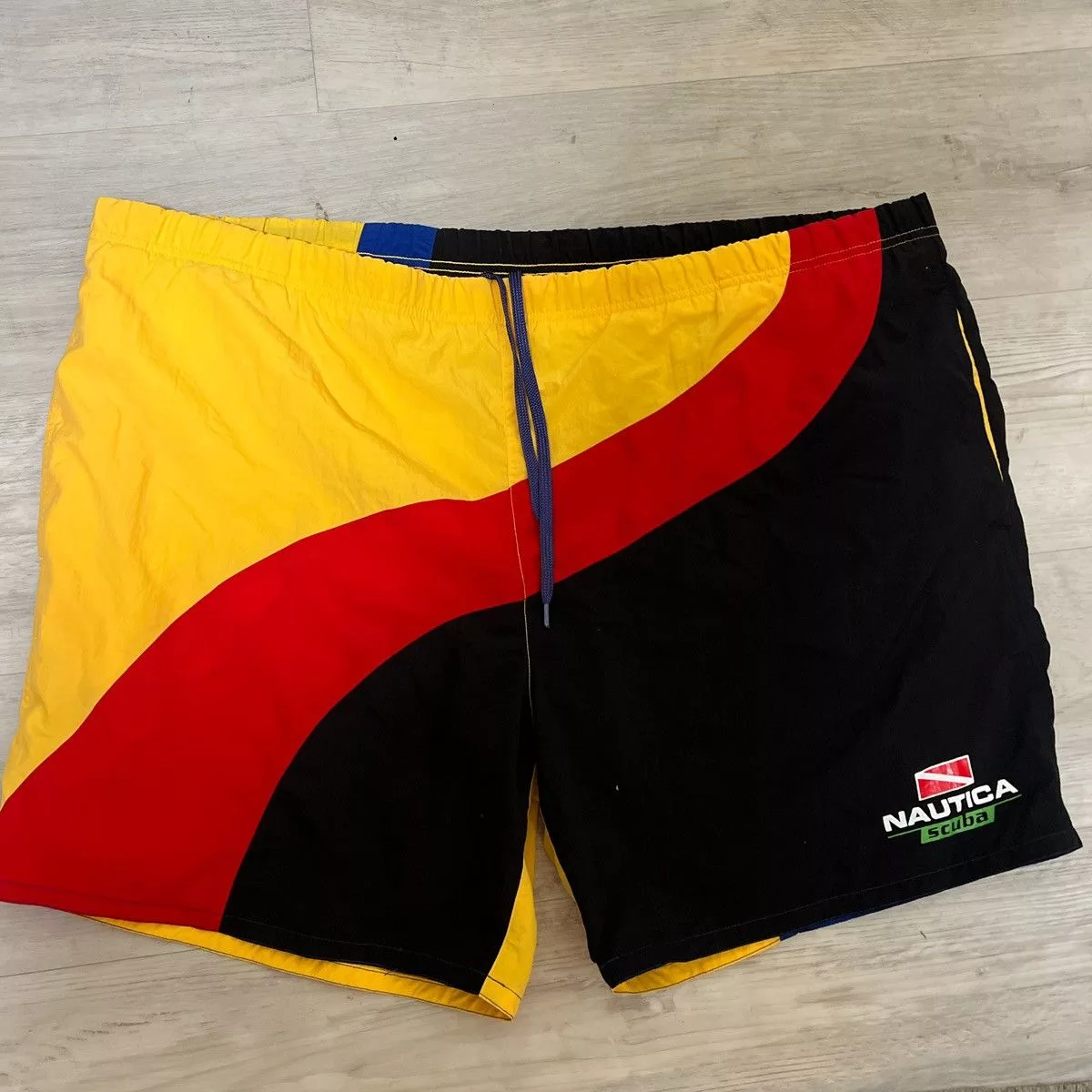 Nautica Shorts Nautica Vintage Natica Swim Trunks Yellow