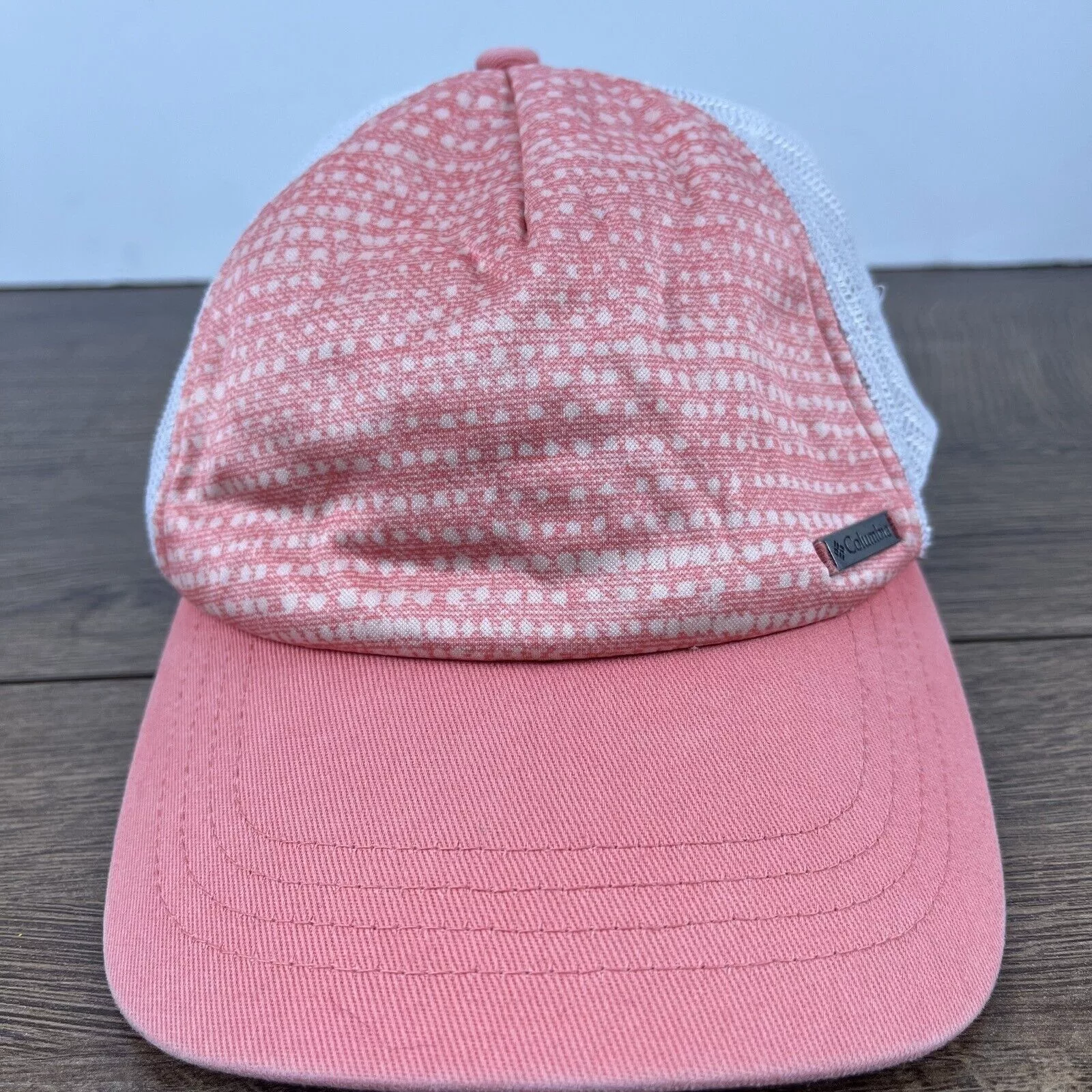 Columbia Hats Columbia Peach Hat Pink Hat Adjustable Adult Size Hat Pink C