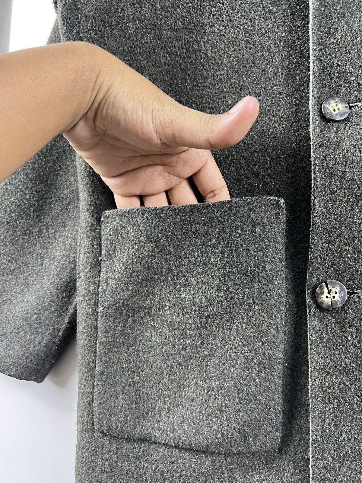 Vintage Light Jackets Vintage 🔥 DISTRESSED Double Breasted Custom made Reversible Jacket Green